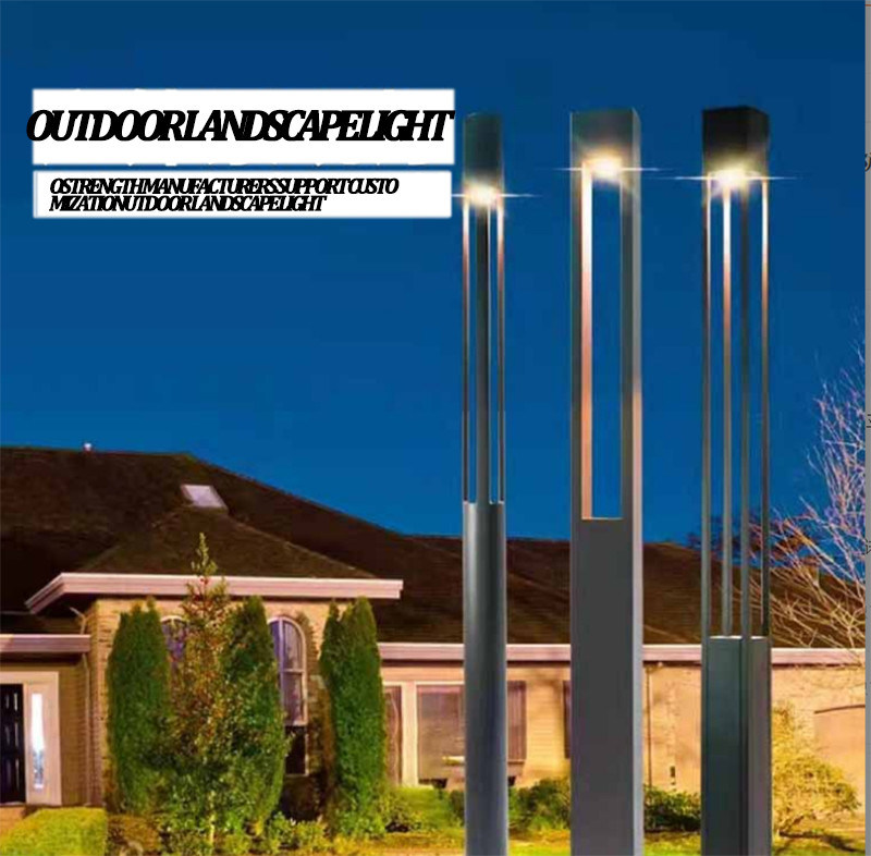 Spot LED Quadrat Landschaftslicht Post IP65 Solar Gartenlicht für Parkstraßenlampe