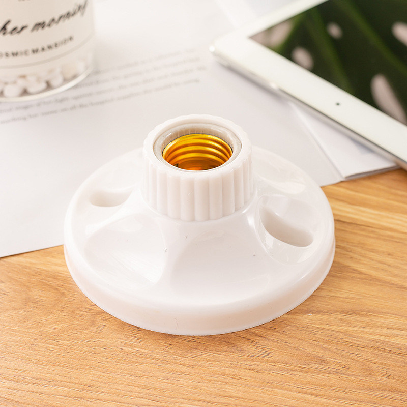 Weiße flache Lampenbasisdecke Typ E27 Schraublampenhalter mit 220V Nennspannung